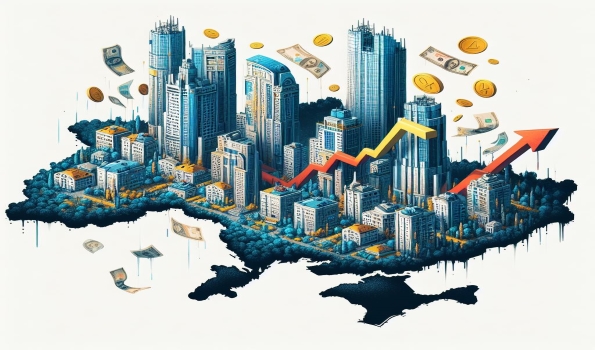 карта Украины с недвижимостью